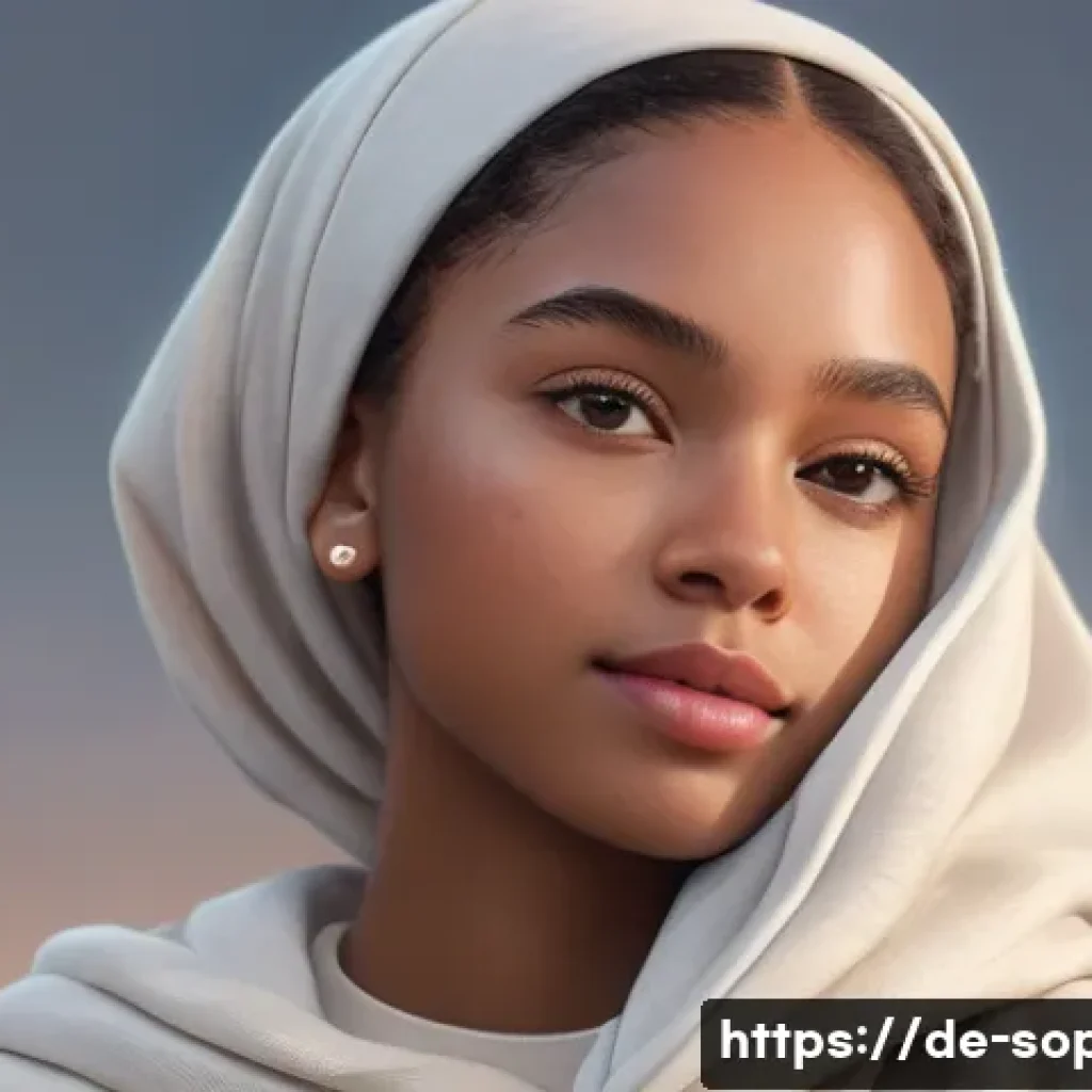 소피루비 팬아트 갤러리 - A highly detailed, realistic digital portrait of Sofi Ruby, showcasing fine shading and natural skin...
