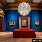 Home 18 소피루비의 작품성 평가 - A sophisticated art installation blending Renaissance and Baroque classical motifs with modern mixed...